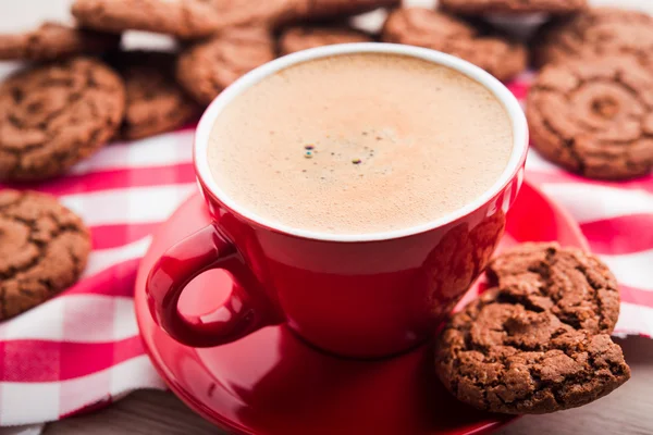 Café expreso con galletas — Foto de Stock