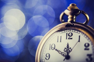 Vintage yeni yıl saati