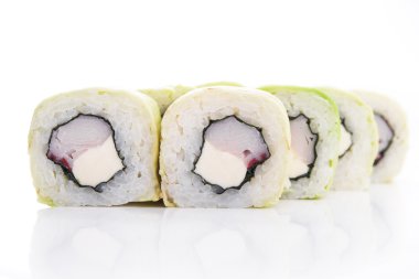 Yengeç ve peynir philadelphia ile rulo