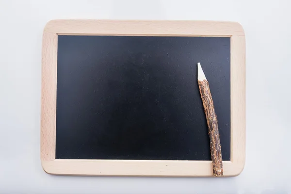 白い木製の鉛筆のクローズ アップ — ストック写真
