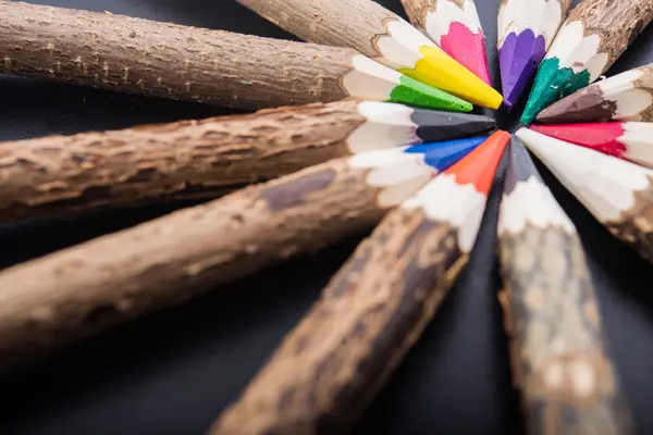 Color wooden pencils — Stock Photo, Image