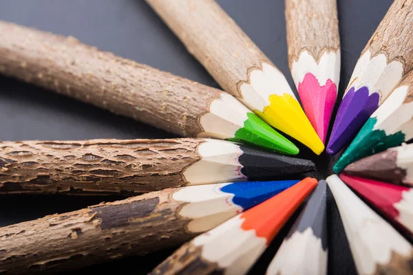 Color wooden pencils — Stock Photo, Image