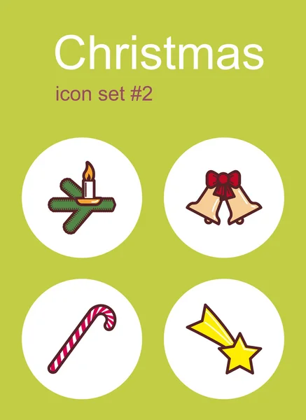 Iconos de Navidad Vectores de stock libres de derechos