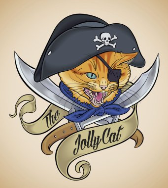 Jolly kedi Vintage dövme