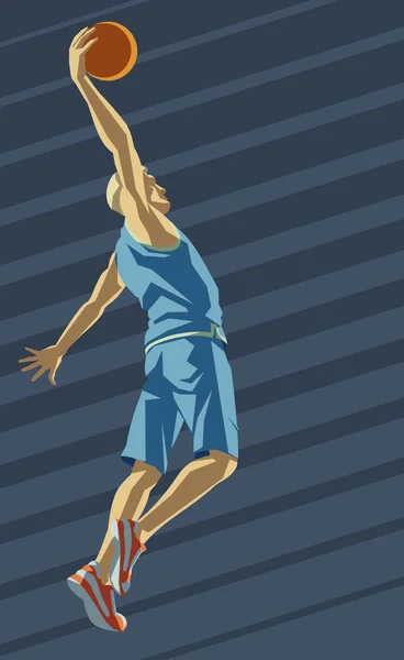 Дизайн баскетбольного плаката — стоковый вектор