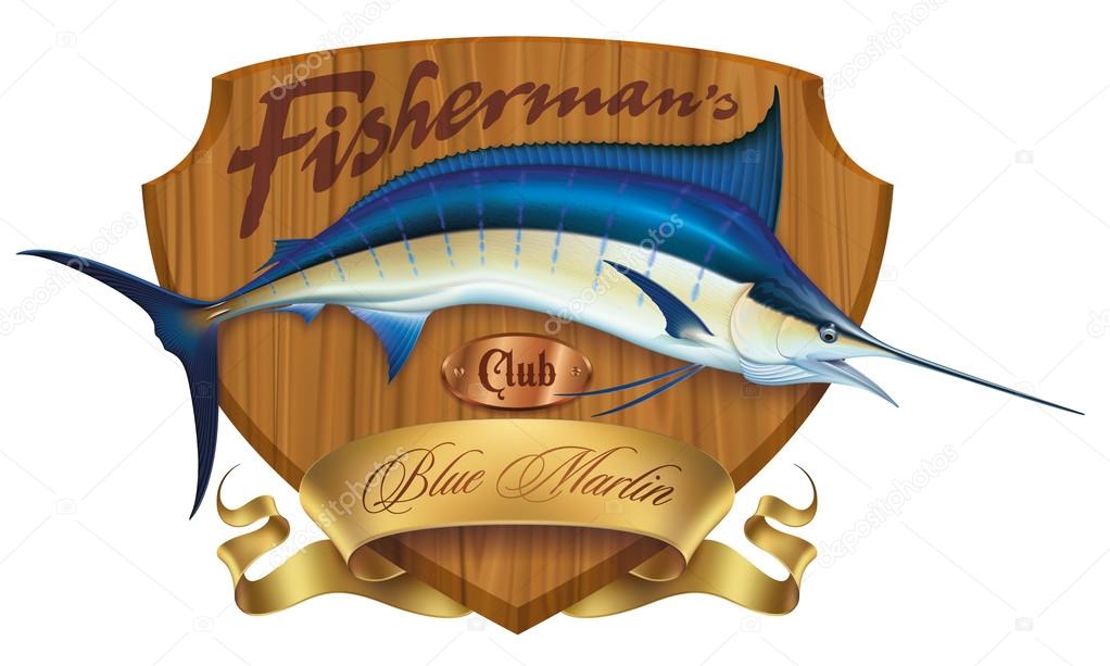 Blue marlin emblem