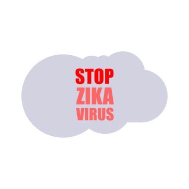 Zika virüs bir tehlike konsept sanat vektör çizim olarak