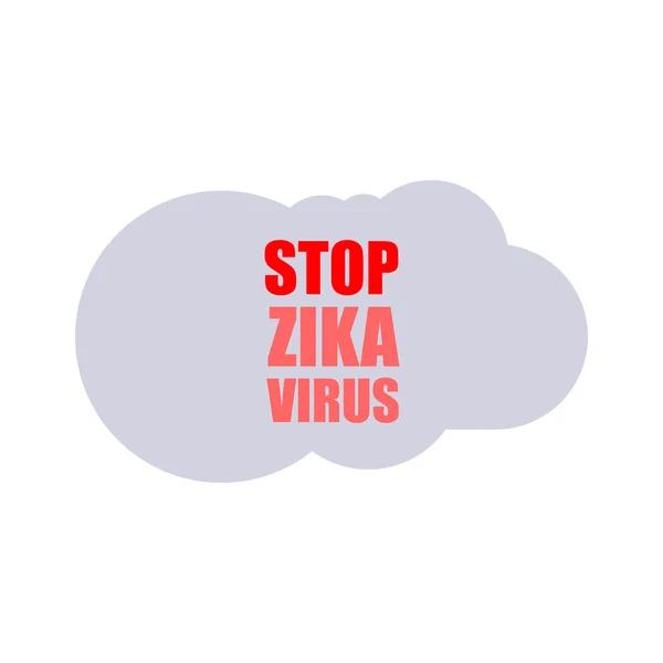 Virus Zika como concepto de peligro Ilustración vectorial del arte — Vector de stock