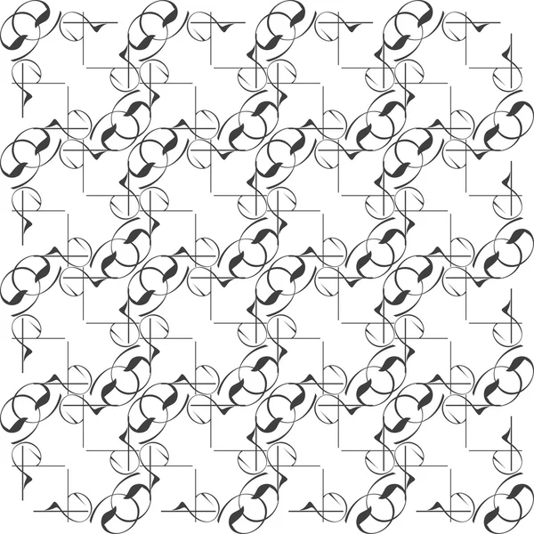 Ilustración de vectores de patrón monocromo sin costura — Archivo Imágenes Vectoriales