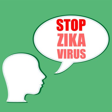 Zika virüs bir tehlike konsept sanat vektör çizim olarak