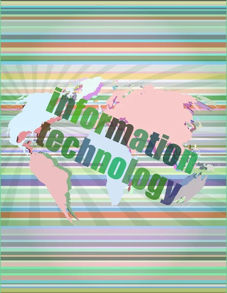 Digital information technology konceptet bakgrund vektor illustration — Stock vektor