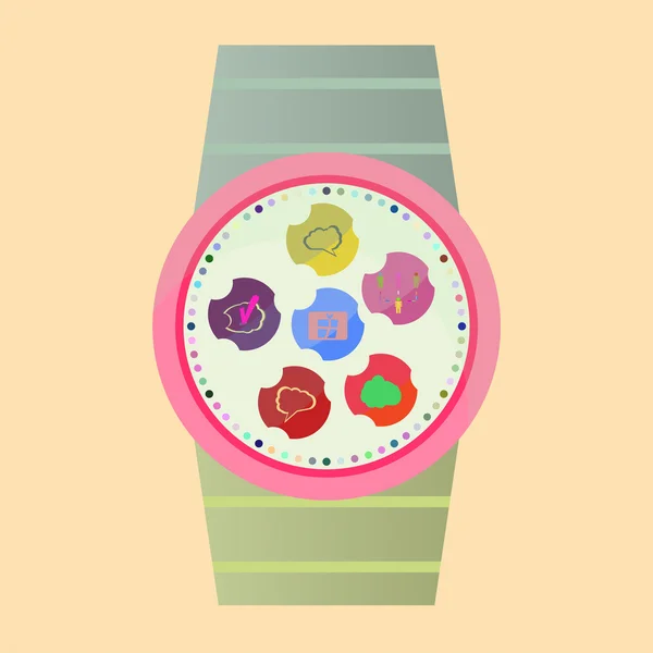 Vecteur populaire Smart Watch icônes — Image vectorielle