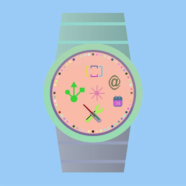 Vector Smart Watch pictogrammen — Stockvector