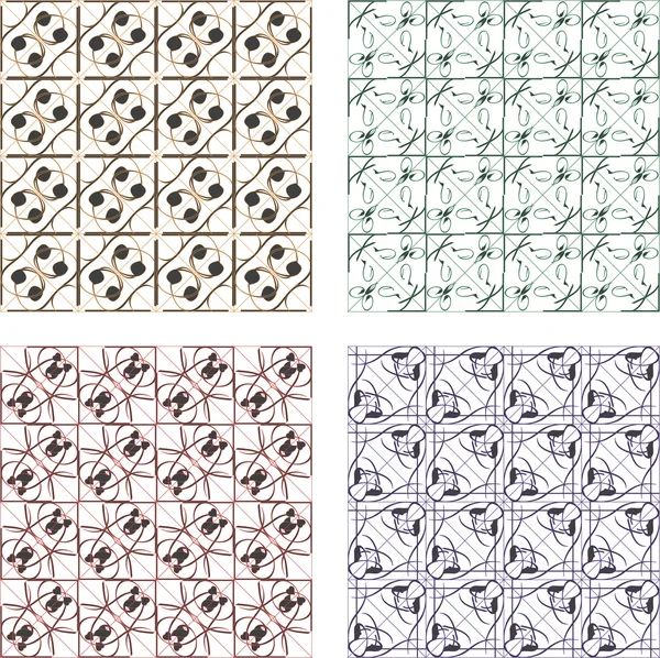 Vector naadloze damast bloemmotief voor bruiloft uitnodiging of vintage abstracte achtergrond — Stockvector