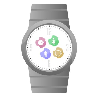 Beyaz izole Web ve mobil uygulamalar vektör çizim için düz Icons set