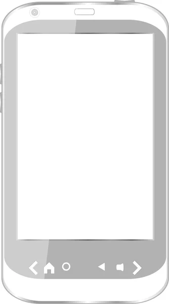 Vector white smart phone — 图库矢量图片