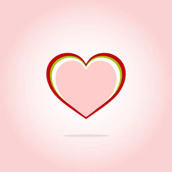 Herz Ikone Vektor. Herz Ikone Hintergrund. Herz-Symbol-Taste. Holiday Heart Icon. Herzsymbolgrafik. Herz-Ikone Kunst. Herz-Ikone zeichnen — Stockvektor