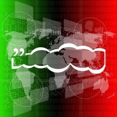 Vektör Alıntısı Mark Konuşma Balonu. vektör tırnak işareti simgesi