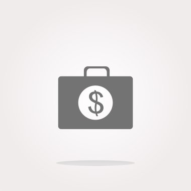 Beyaz arkaplandaki dolarımsı simgeyi yönlendir. Web Simgesi Sanatı. Grafik Simgesi Çizimi