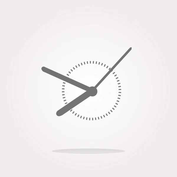 Vektor Clock Symbol Web-Taste Zeichen. Web Icon Art. Grafische Ikonenzeichnung — Stockvektor