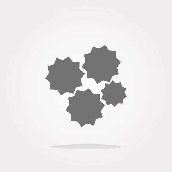 Cog wheel Icon Vector. Cog wheel Icon Picture. Cog wheel Icon Image. Cog wheel Icon Graphic. Kresba kolečka ikony — Stockový vektor