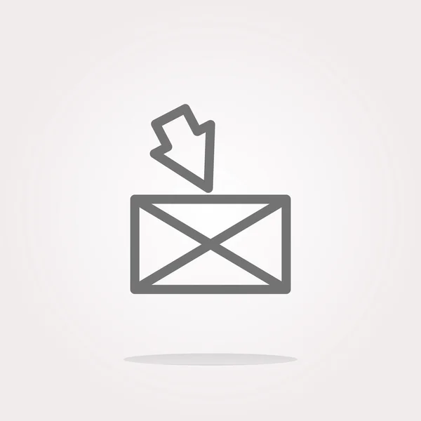 Mail-Ikone. mail Icon Vector. mail Icon Art. mail Icon Logo. Mail Icon Sign. Mail-Ikone flach. Mail Icon Design. Mail-Symbol-App. Mail-Icon-Benutzeroberfläche. Mail-Icon-Web. E-Mail-Symbol grau — Stockvektor