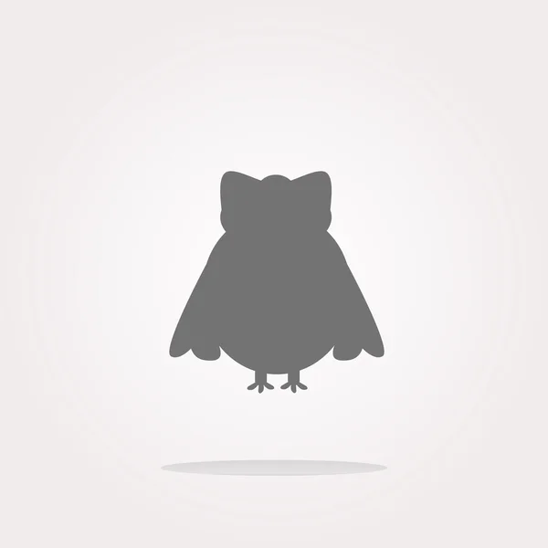 Vector Owl - изолированная иконка веб-кнопки. Web Icon Art. Графический рисунок иконы — стоковый вектор