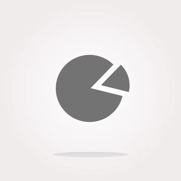 Wektorowa ikona wykresu na okrągłym przycisku odizolowana na białym — Wektor stockowy
