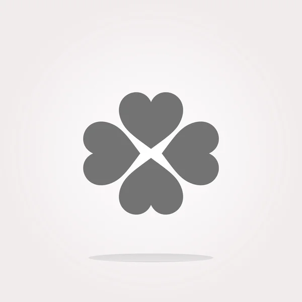 Bouton vectoriel avec signe de coeur, icône isolée sur blanc — Image vectorielle