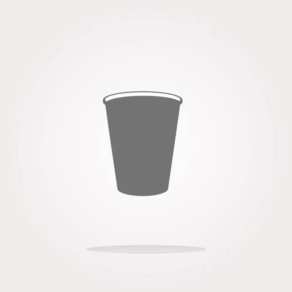 Vector taza de café icono botón web — Archivo Imágenes Vectoriales