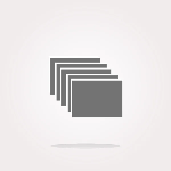 Foldery wektorowe na ikonie internetowej, przycisk izolowany na białym — Wektor stockowy