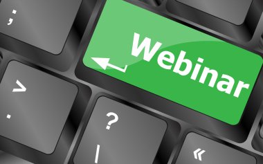 bilgisayar klavye tuşu düğmesini Webinar. Klavye tuşları simgesi düğmesini vektör