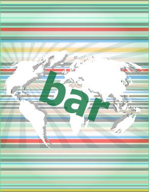 Bar, yüksek teknoloji arka plan, dijital iş dokunmatik ekran vektör tırnak ince çizgi konuşma balonu. alıntı, bilgi, başarı, haber, textbox kavramı