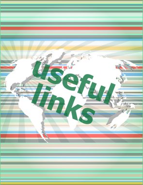 SEO web tasarım konsepti: dijital arka plan üzerinde faydalı linkler vektör ince çizgi konuşma balonu tırnak işareti. alıntı, bilgi, başarı, haber, textbox kavramı