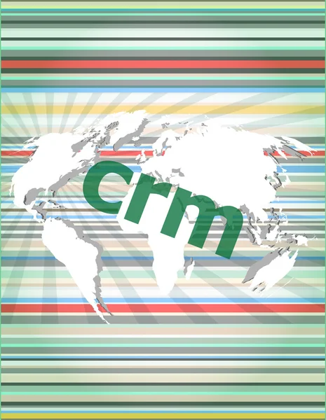 Crm word, backgrounds touch screen with transparent buttons. концепция современных векторных кавычек интернета с тонким линейным речевым пузырем. Понятие цитирования, информация, комментарии, текстовый ящик — стоковый вектор