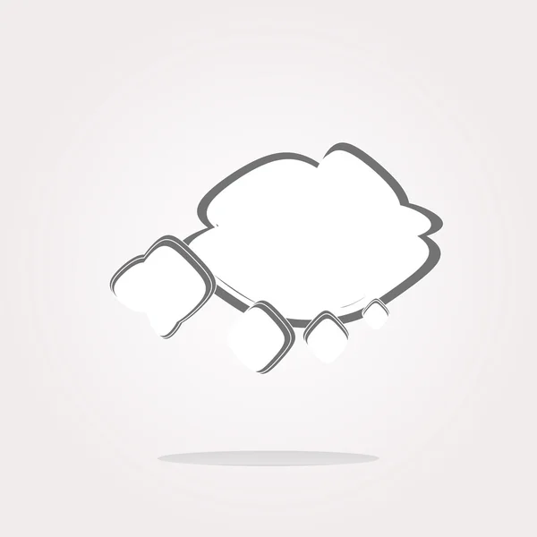 Vector abstract Cloud Web pictogram, knop. vector pictogram. vector, knop — Stockvector