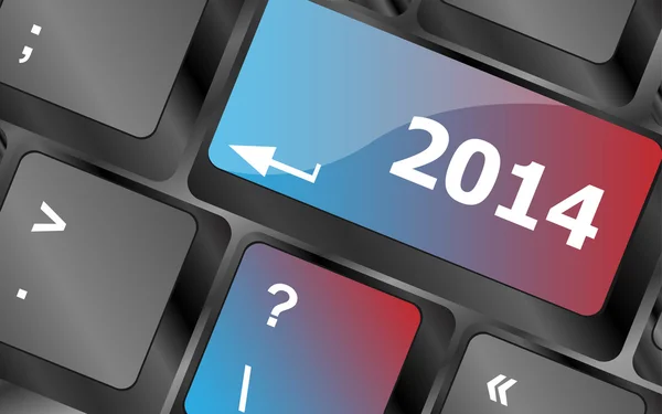 2013 Новый год кнопка клавиши клавиатуры крупным планом. клавиши клавиатуры. векторная иллюстрация — стоковый вектор