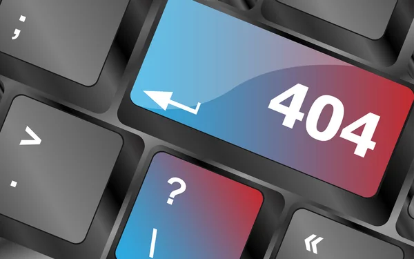 键盘键上的404个代码按钮。键盘键。矢量插图 — 图库矢量图片