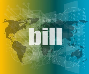 dijital dokunmatik ekranda fatura kelime, ince satır konuşma balonu ile iş kavramı vektör tırnak işaretleri. alıntı kavramı, bilgi, referansları, bildirim, textbox. düz stil