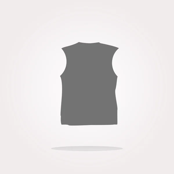 Ropa para mujeres u hombres. Camiseta icono web aislado en blanco. Ilustración vectorial. Icono vectorial — Vector de stock