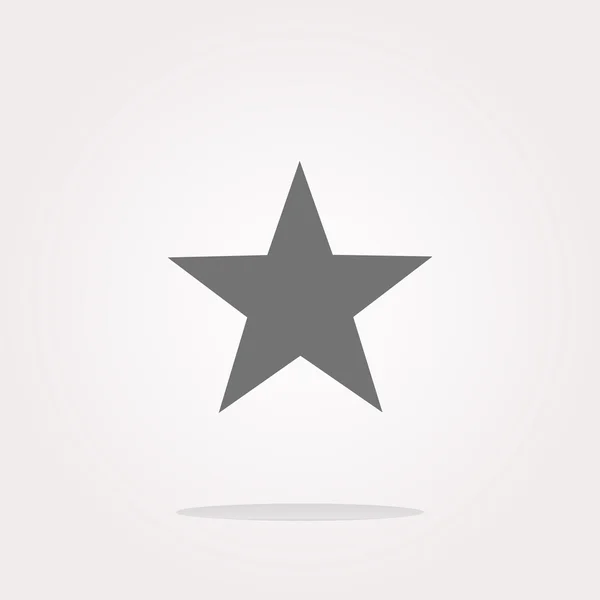 Gwiazda na ikonie internetowej, przycisk internetowy izolowany na białym tle. Ilustracja wektora — Wektor stockowy