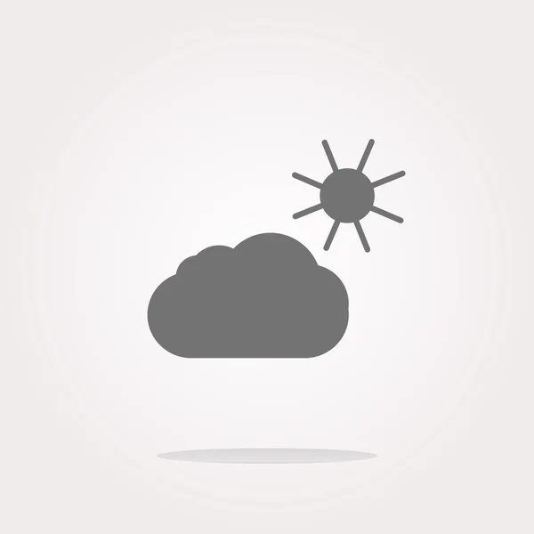 Météo app icône web isolé sur fond blanc. Illustration vectorielle — Image vectorielle