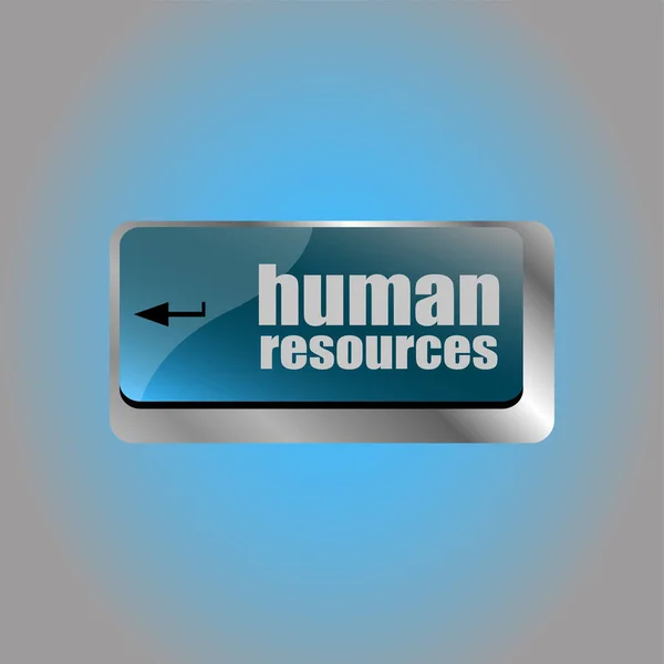 Human Resources Knop Computer Toetsenbord Sleutel — Stockfoto