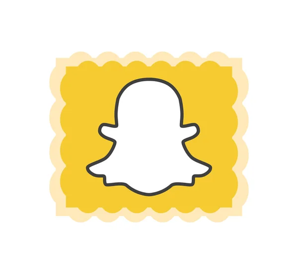 Snapchat Aplicación Una Popular Aplicación Redes Sociales Para Compartir Fotos — Foto de Stock