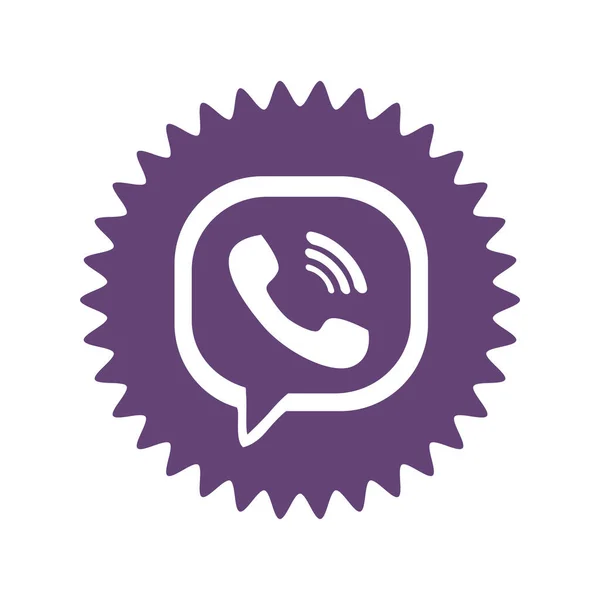 Logo Viber Viber Una Popolare Applicazione Messaggistica Istantanea Voice App — Foto Stock