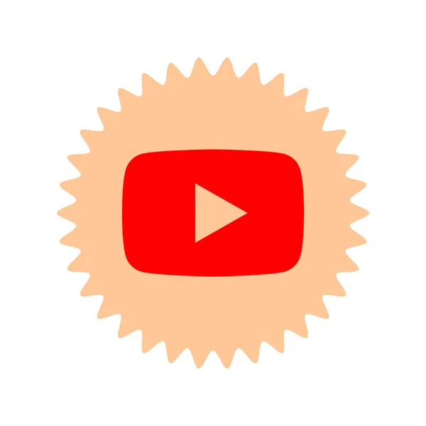 Youtube Logo Youtube Ist Eine Video Sharing Website Der Dienst — Stockfoto