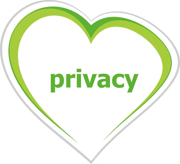 Text Privacy Security Concept — Stock Photo, Image