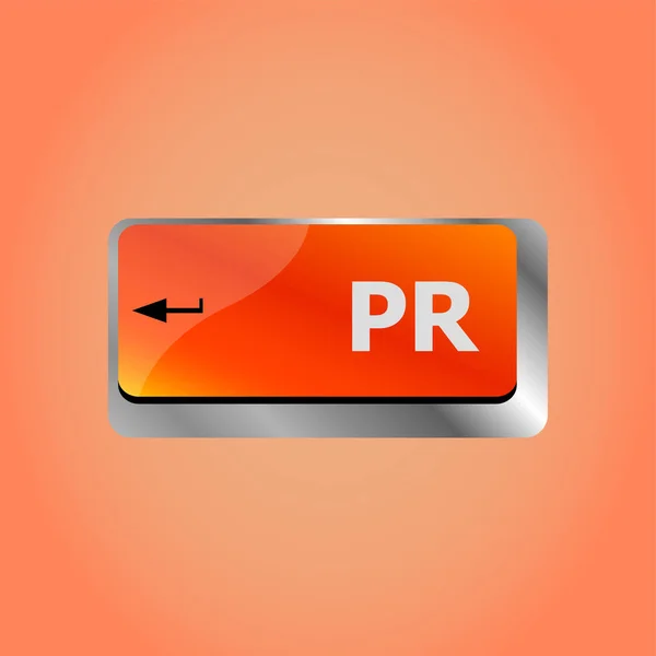 Marketing Concept Computer Keyboard Word Public Relations — Stock Photo, Image