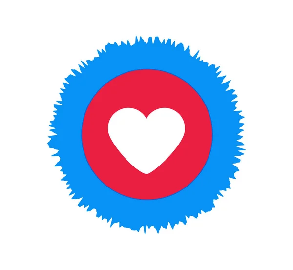 Logo Corazón Facebook Icono Facebook Icono Redes Sociales Reacciones Comentarios —  Fotos de Stock