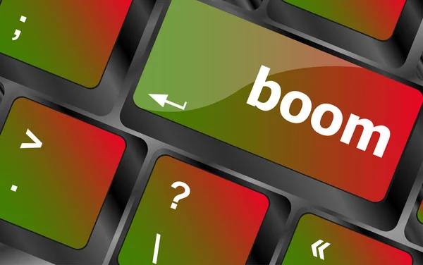 Boom Button Computer Keyboard Key — Stock Photo, Image